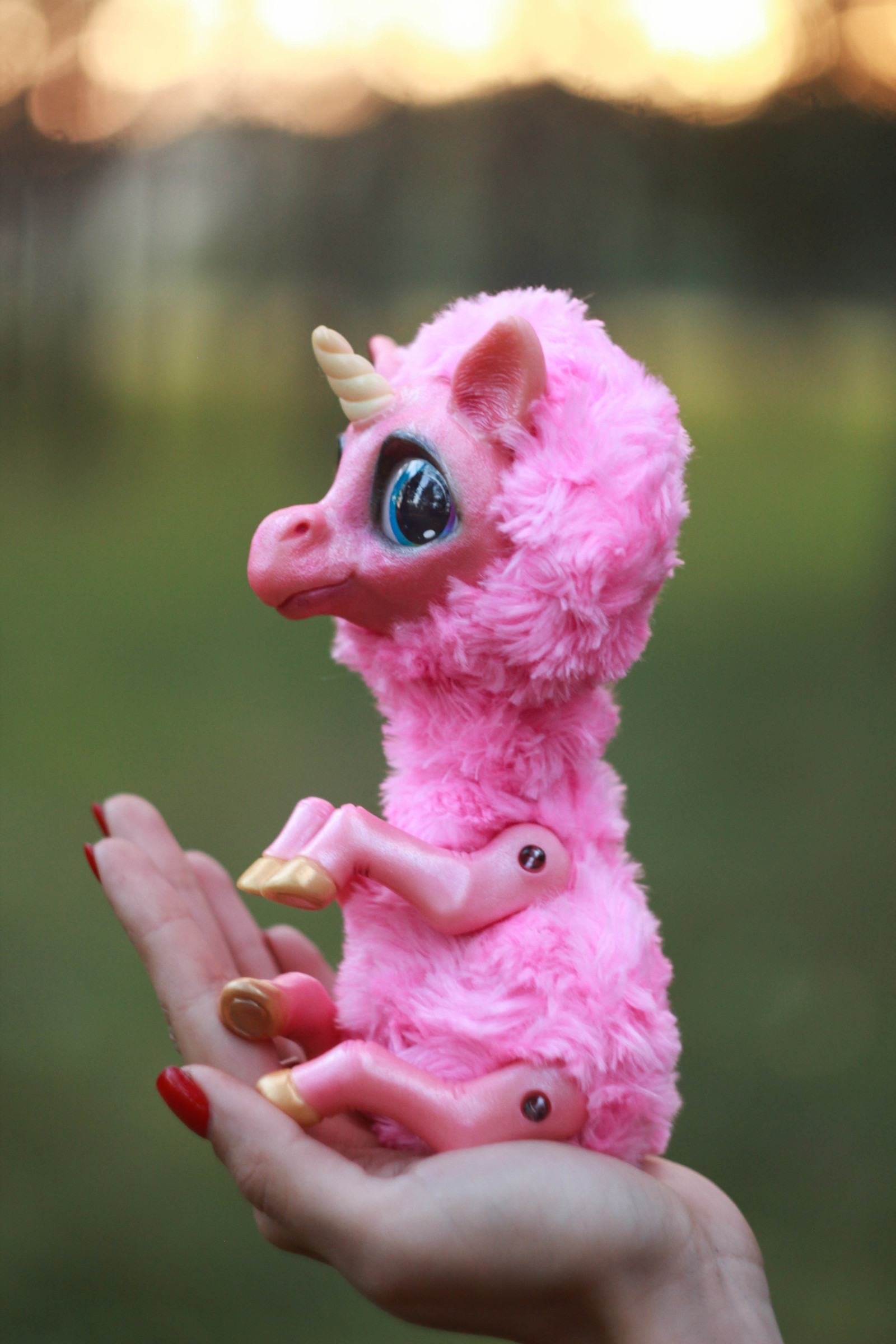 pink unicorn - My, Friday tag is mine, Polymer clay, Unicorn, Author's toy, Handmade, Needlework without process, Longpost