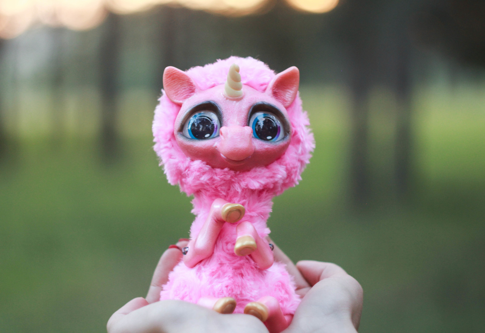 pink unicorn - My, Friday tag is mine, Polymer clay, Unicorn, Author's toy, Handmade, Needlework without process, Longpost