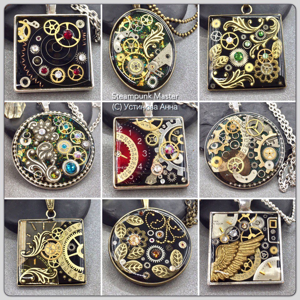 Handmade steampunk decorations - My, No rating, Needlework, Handmade, Steampunk, , Creation, With your own hands, Longpost