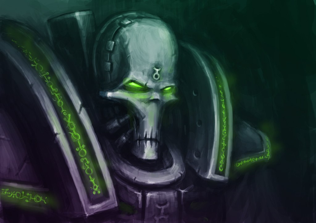 Некронов пост. - Warhammer 40k, Wh Art, Necrons, Necron Lord, Lychguard, Necron destroyer, Длиннопост