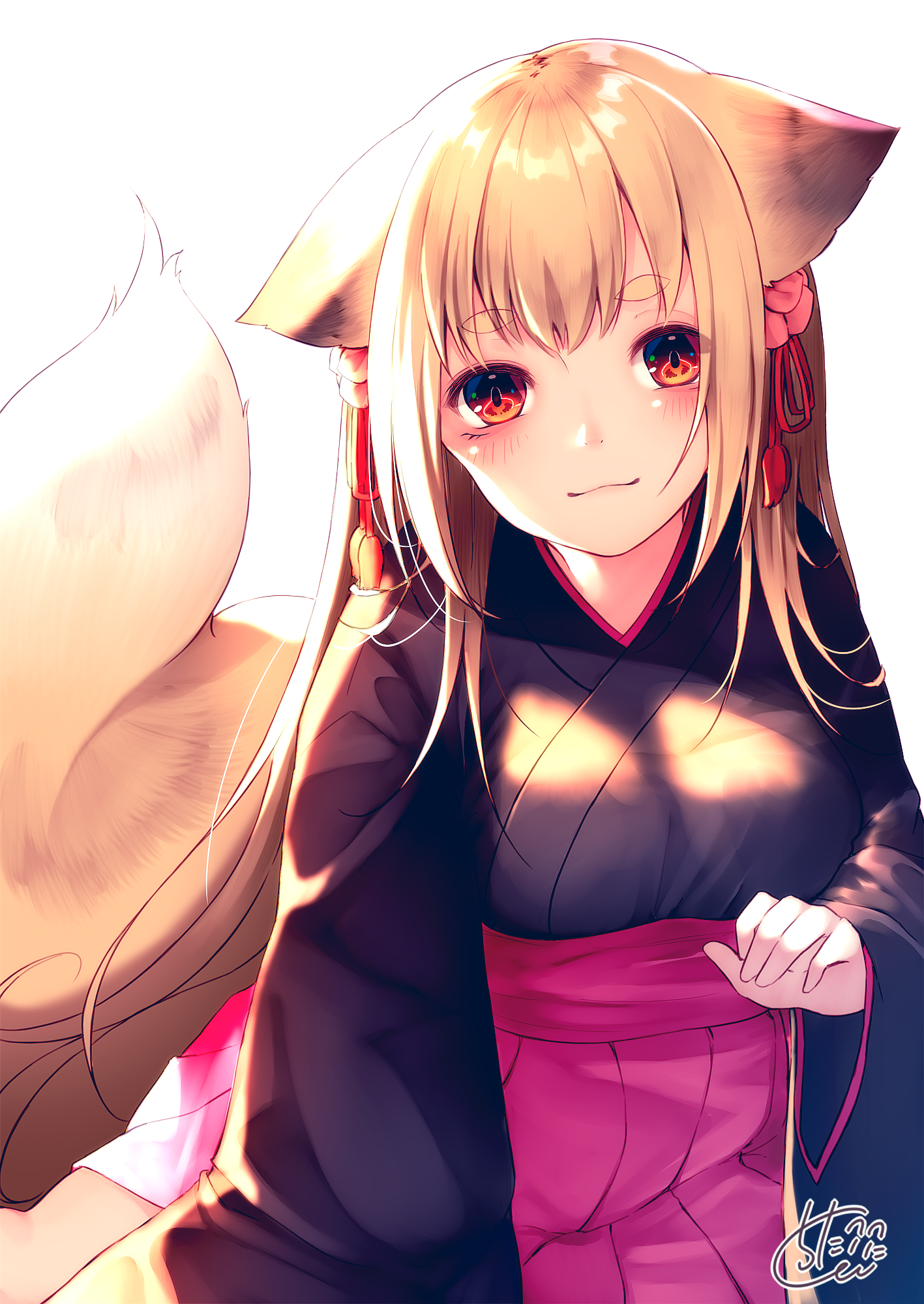 Anime Art - Anime, Anime art, Anime original, Animal ears, Kitsunemimi