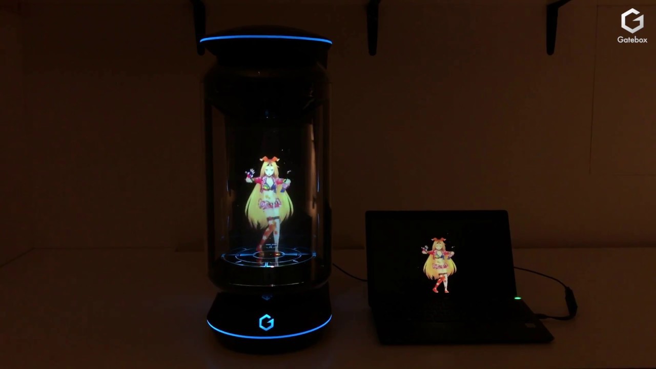 Japanese holographic anime assistant launched into mass production - Gatebox, Future, Technologies, Anime, Smart speaker, Video, Longpost