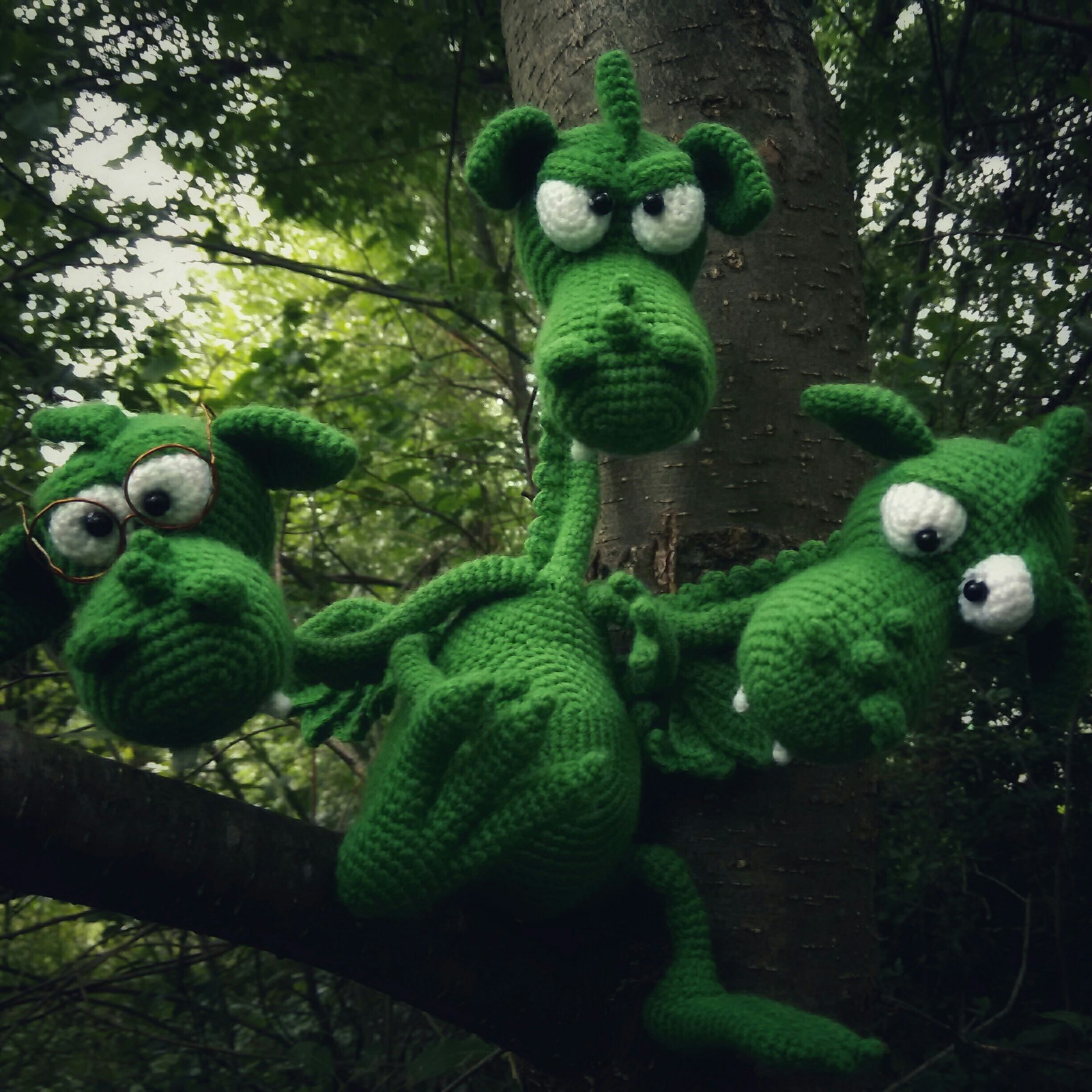 Gorynych - My, Crochet, Knitted toys, Amigurumi, Needlework without process, Longpost