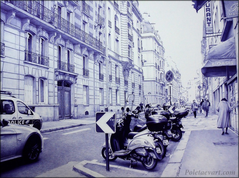 Incredible pen drawings - Drawing, Pen drawing, Painting, Pencil drawing, Longpost