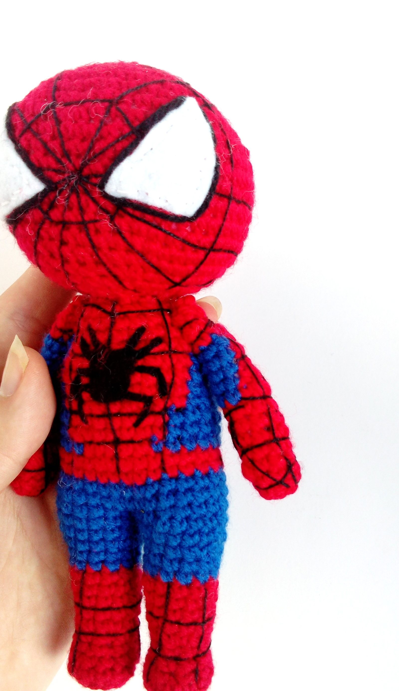 Spiderman - My, Marvel, Superheroes, Needlework without process, Spiderman, Crochet, Amigurumi, Avengers, Longpost