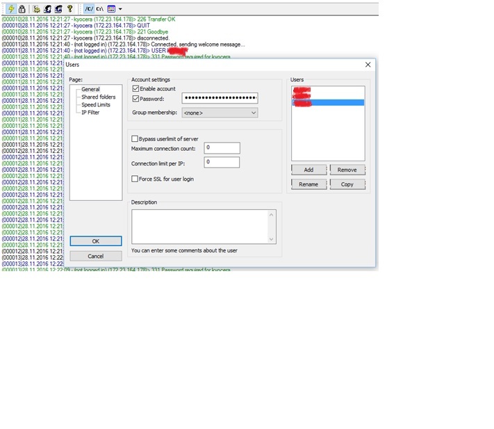 Configuring Kyocera 1035/2035/2040 MFP Scan via FTP - My, Bodysuit, Hearthstone, Longpost