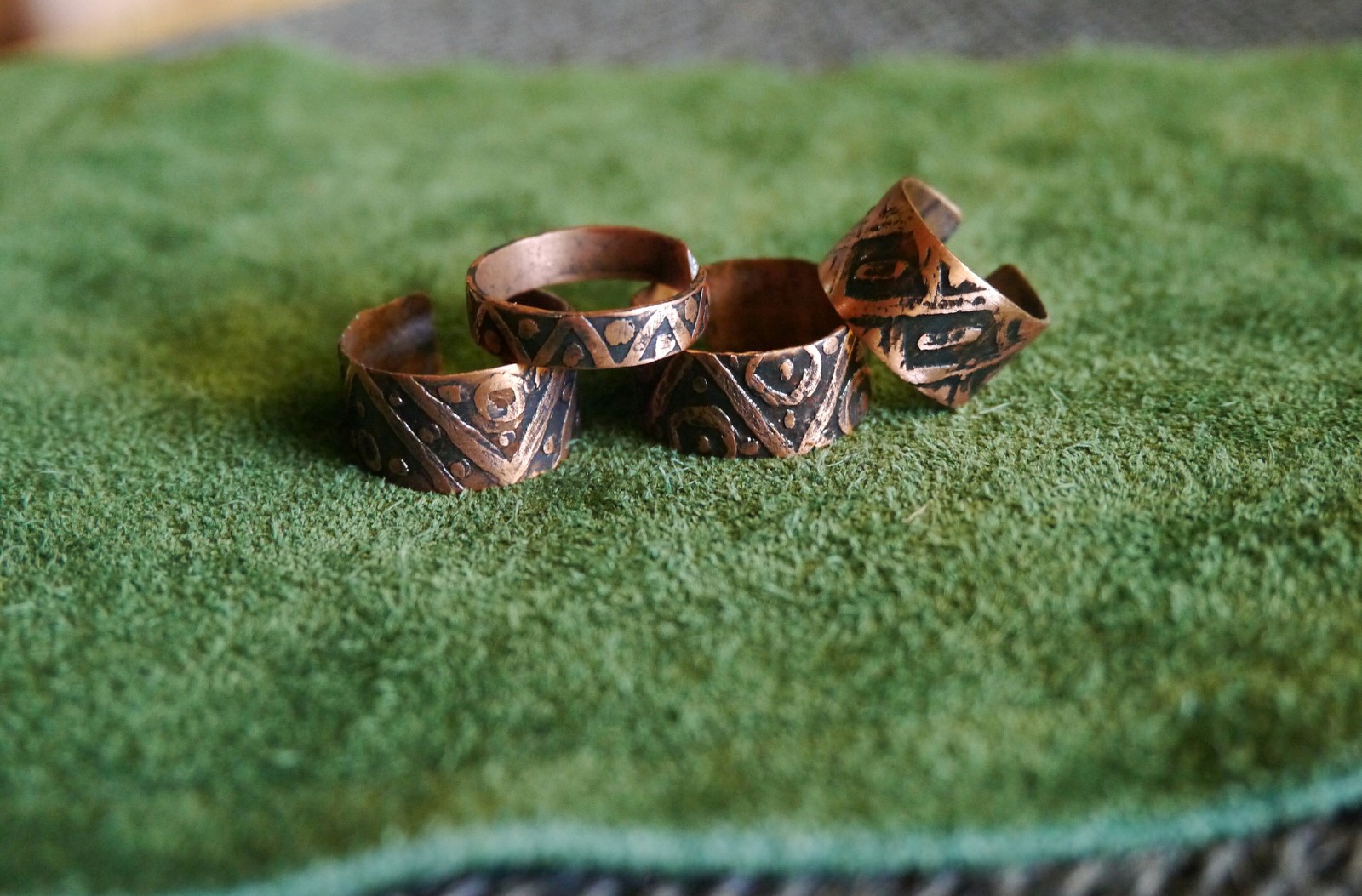 copper rings - My, Copper jewelry, Ring, Needlework without process, Longpost