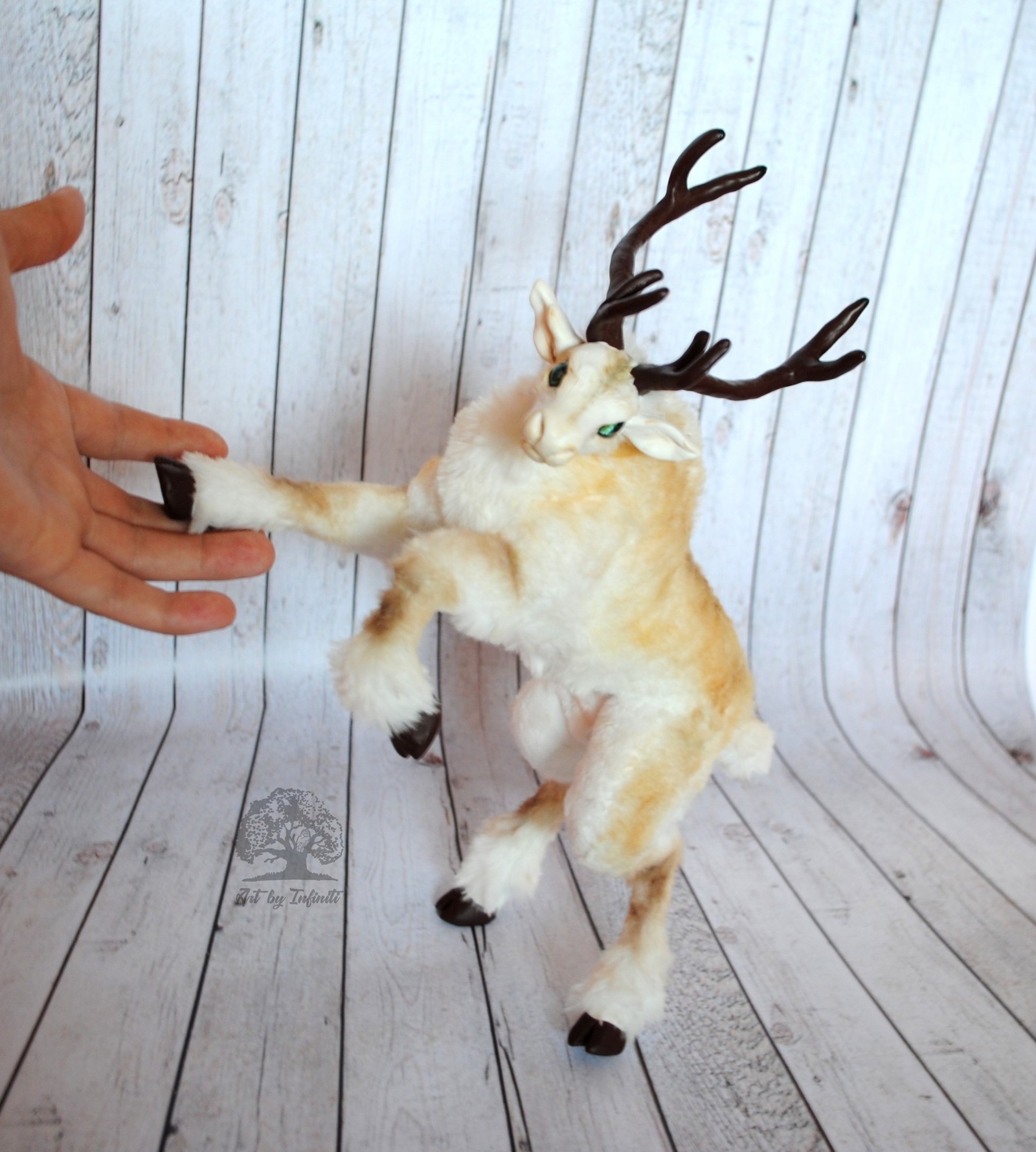 Reindeer - My, Author's toy, Polymer clay, Deer, Christmas, Longpost, Needlework without process, Deer
