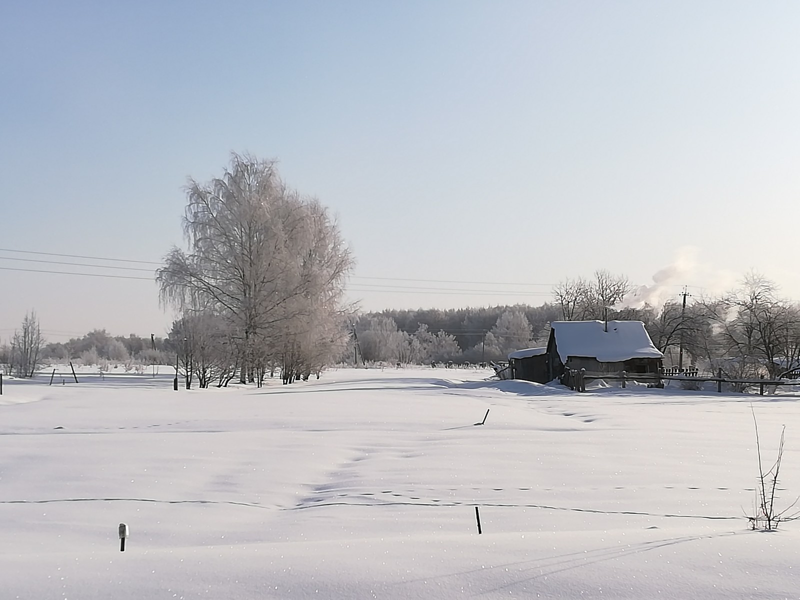 Summer and Winter - My, Nature, Summer, Winter, Village