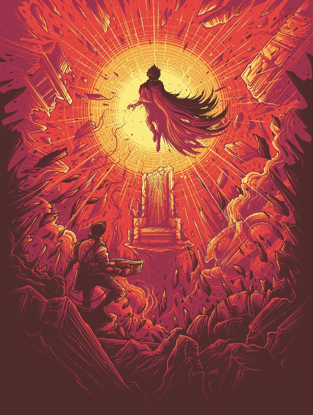 Gorgeous art by Dan Mumford - Art, Dark tower, Iron maiden, , , Keltuzad, , Longpost, Stephen King's dark tower, The Big Commotion in Little China