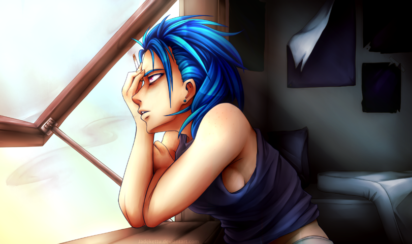 Such a creative crisis that even the posters come off. - My little pony, Vinyl scratch, Humanization