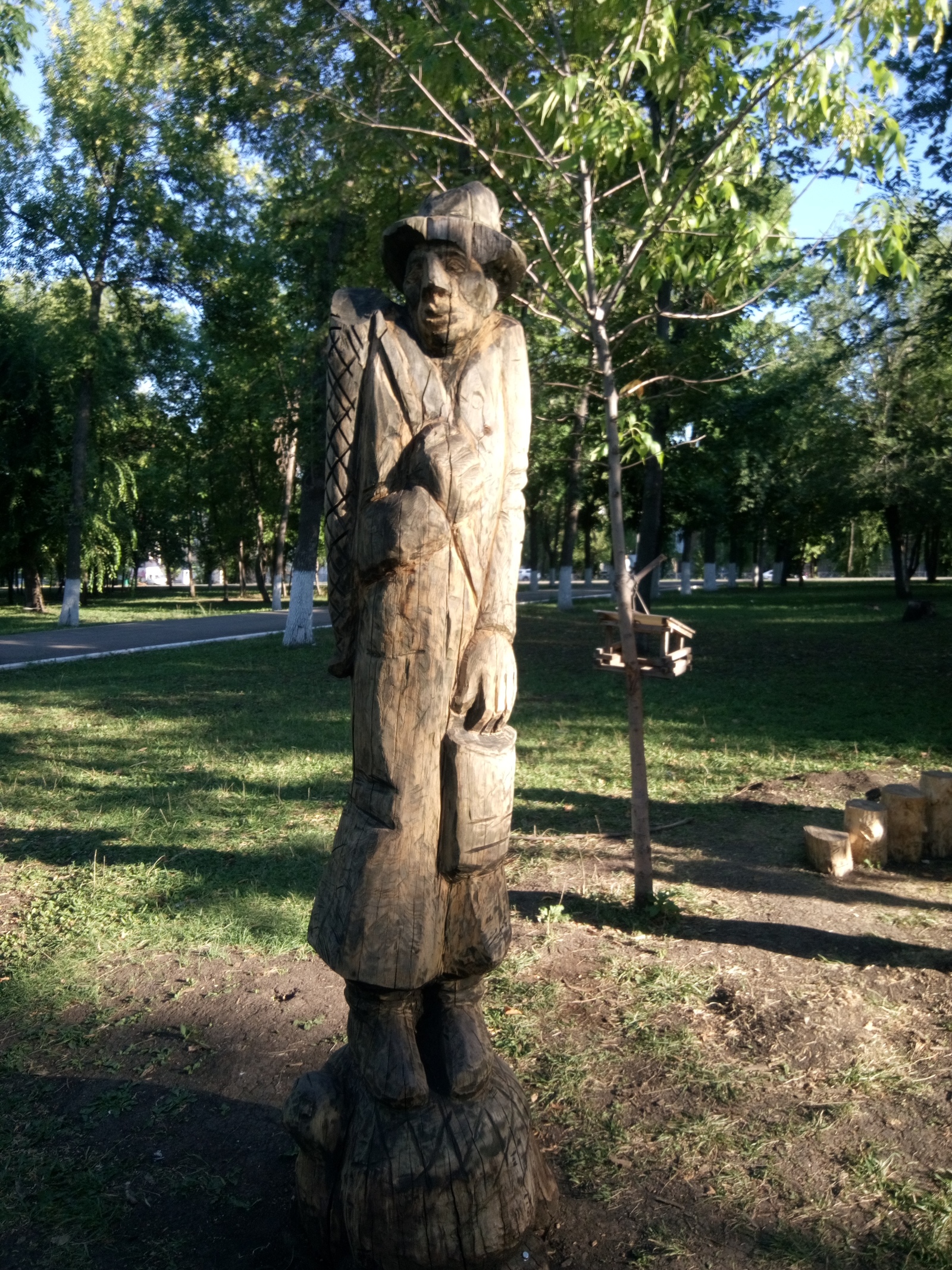 I am an artist, as I see it, or Stoned Pinocchio - My, Friendship Park, Samara, , Wood sculpture, Longpost