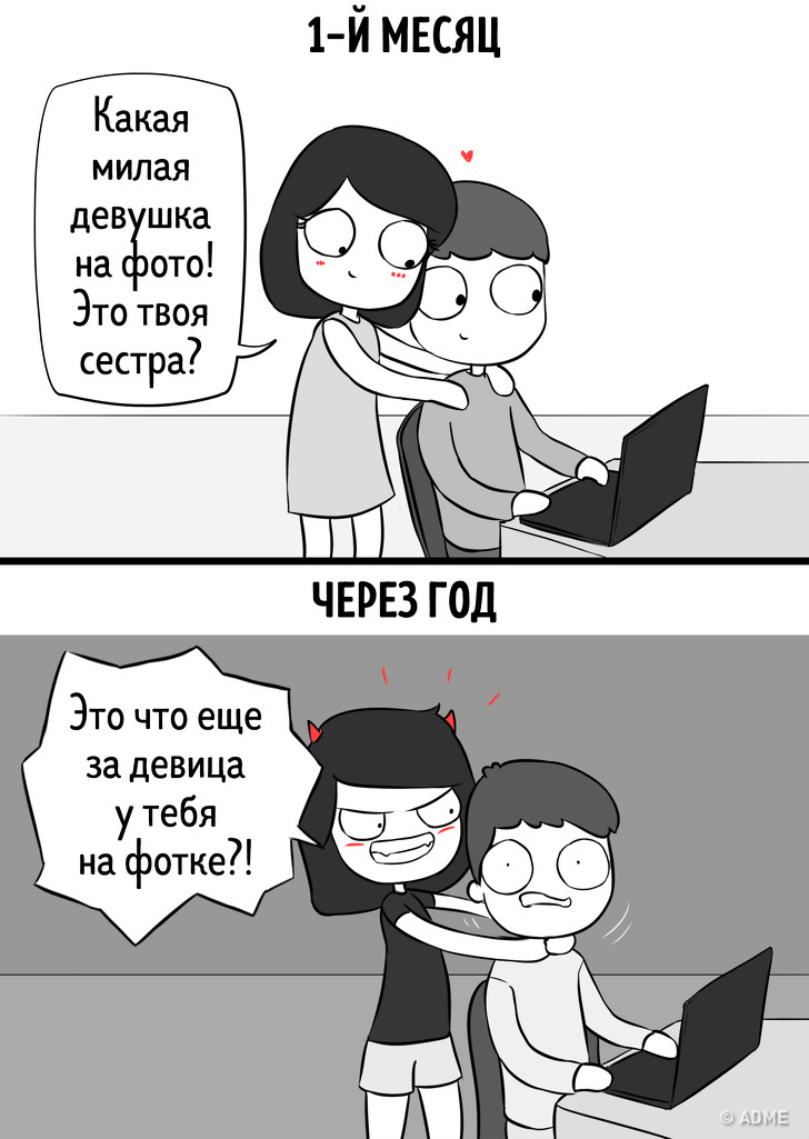 Comics 1 month/1 year - Relationship, ADME, Longpost, Comics