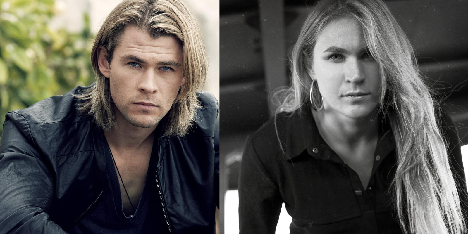 Chris Hemsworth as a woman. - Thor, Similarity, Chris Hemsworth