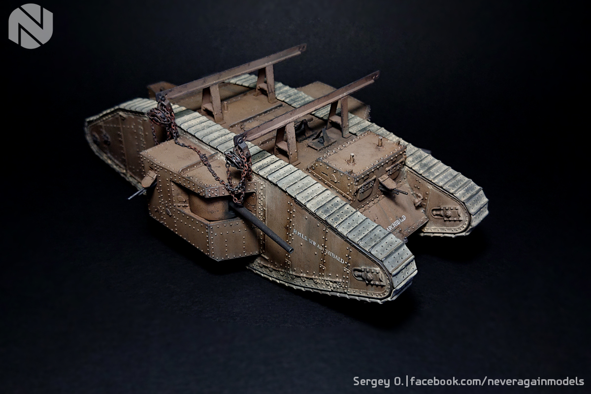 Sir Archibald straight from Gaza - My, Stand modeling, Prefabricated model, Tanks, , Longpost, Tag