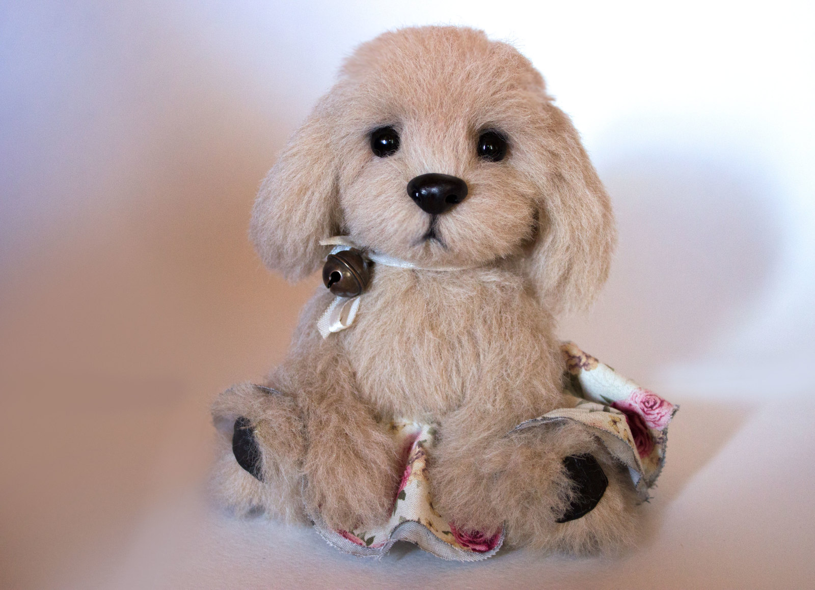 Rosie the dog - My, Author's toy, Soft toy, Dog, Handmade, Needlework without process, Teddy's friends