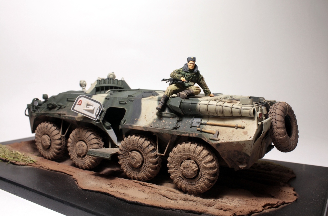 BTR-80. - My, Modeling, Btr-80, Hobby, Longpost