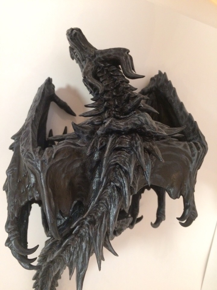 Alduin. - My, Alduin, Alduin, The Elder Scrolls V: Skyrim, The Dragon, , Skyrim, Polymer clay, Longpost