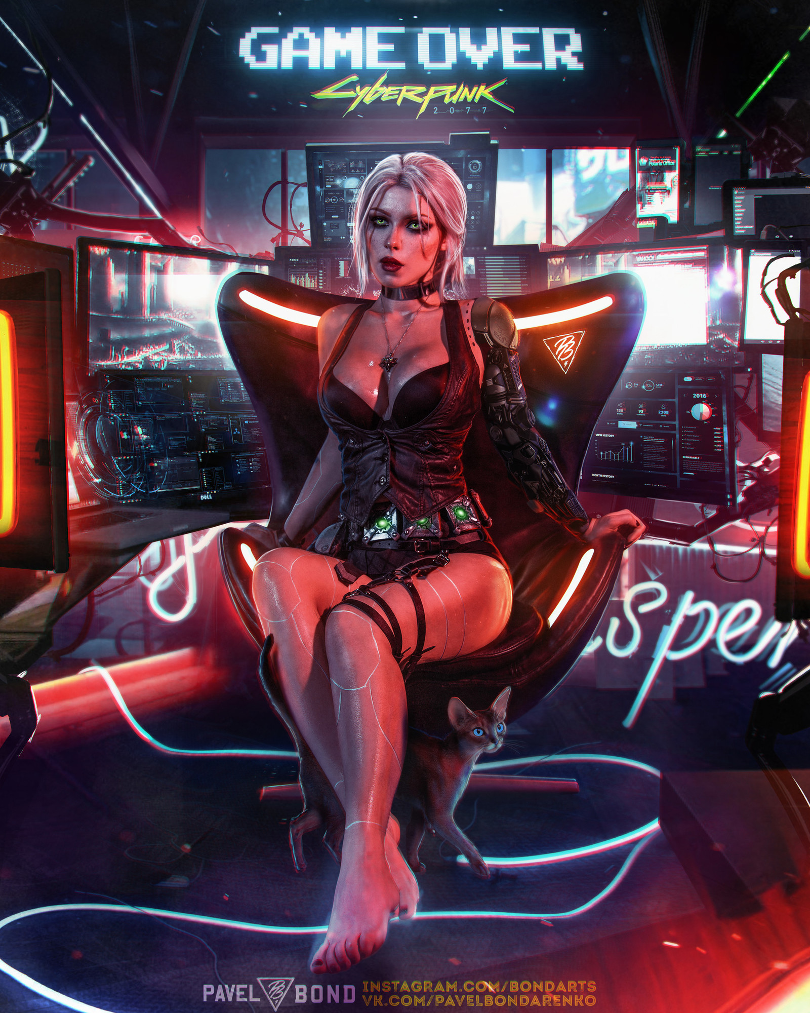 CYBERPUNK 2077 FANART - PAVEL BOND - My, Cyberpunk 2077, The Witcher 3: Wild Hunt, Cyberpunk game, Pavel BOND, Video, Longpost