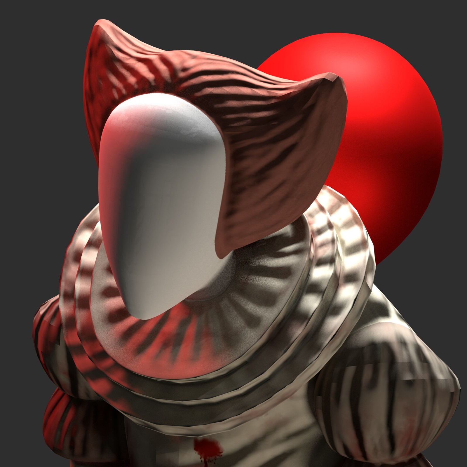 Pennywise the Dancing Clown - Blender, 3D, Artworks, Characters (edit), Gamedev, Clown, It, Pennywise, Longpost, Art