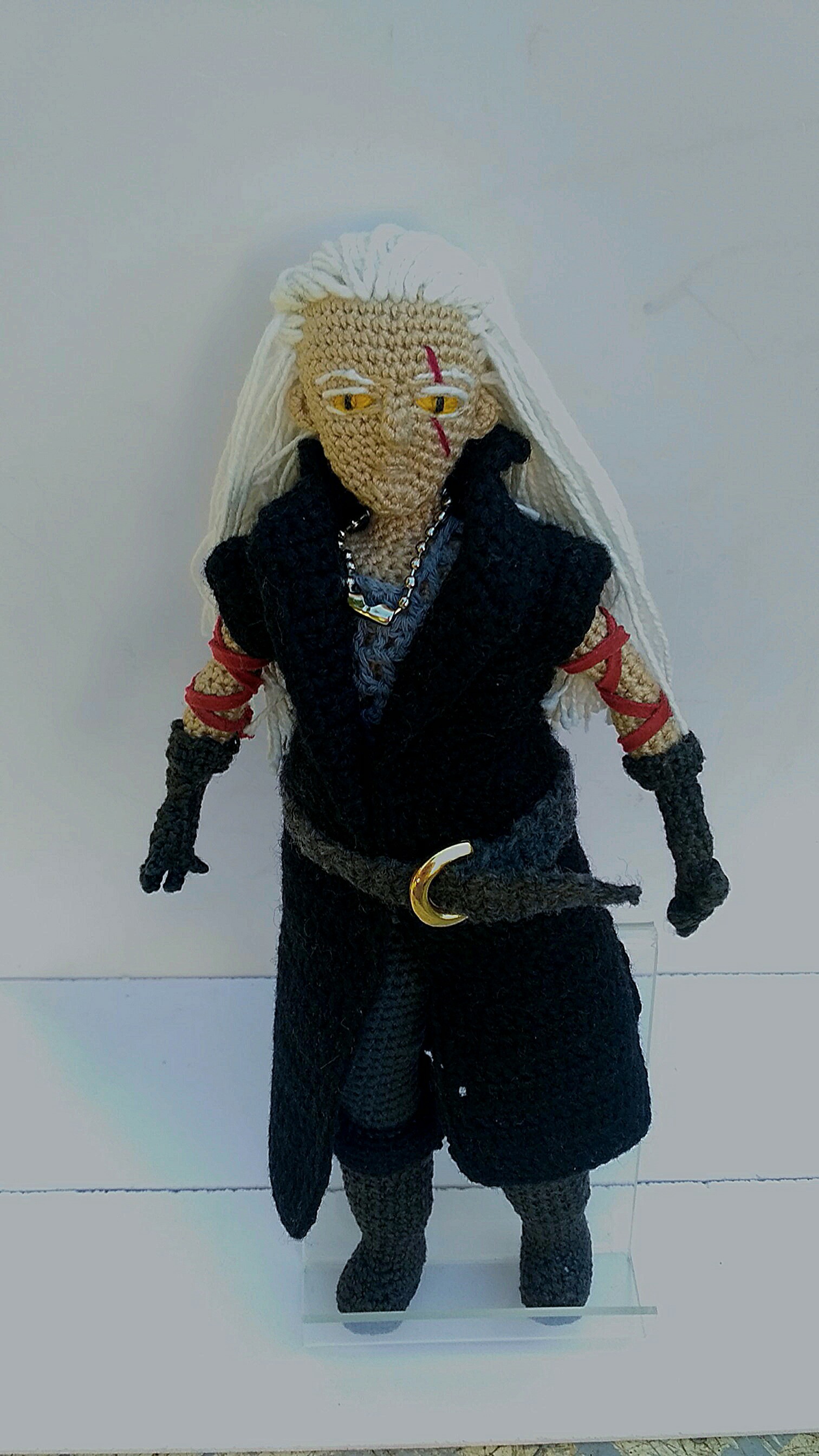 Knitted Witcher - Knitting, Amigurumi, Witcher, Geralt of Rivia, Longpost