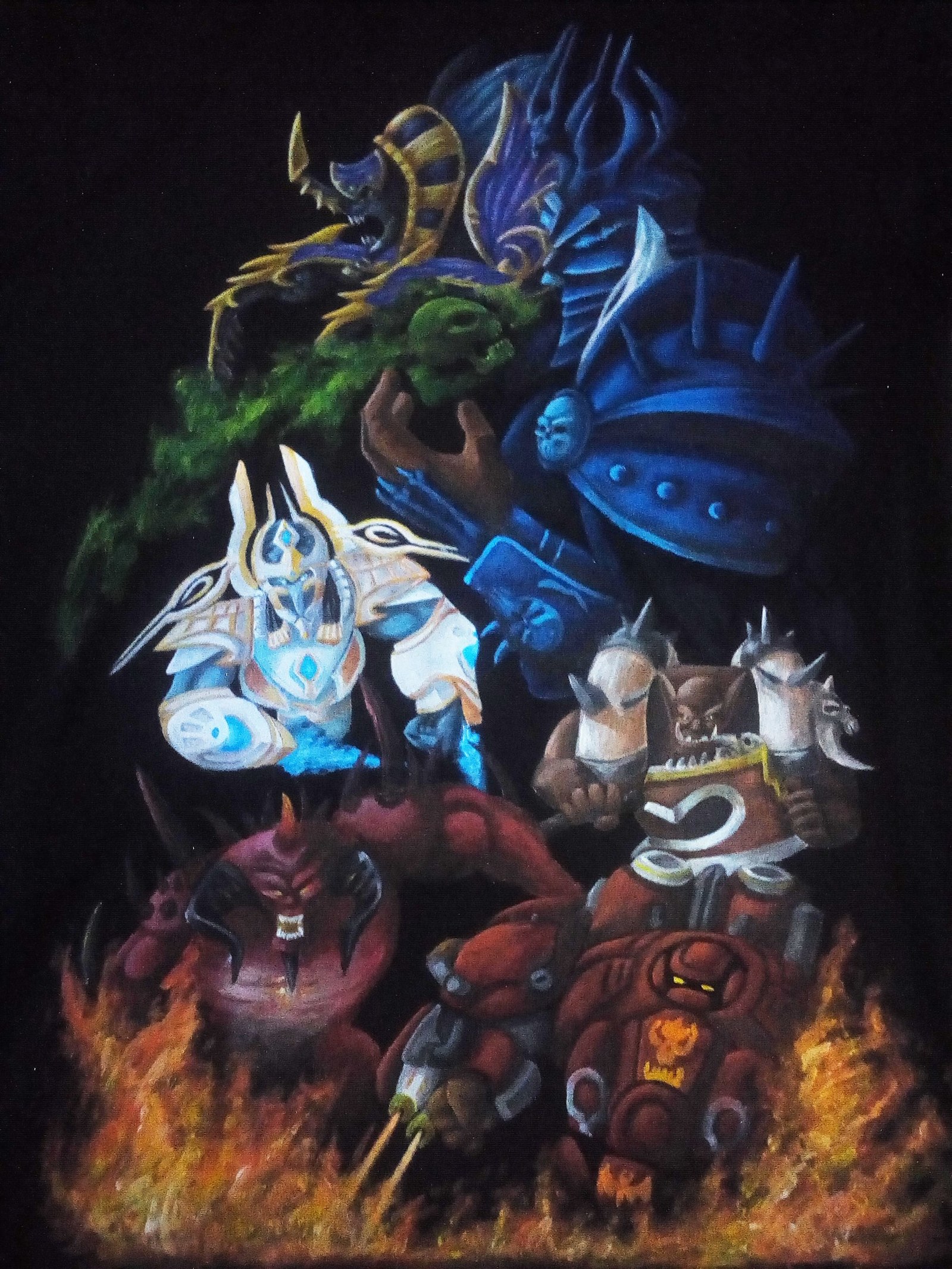 Painting clothes based on games - My, Needlework without process, Acrylic, , Creation, World of warcraft, HOTS, Dark souls, Longpost