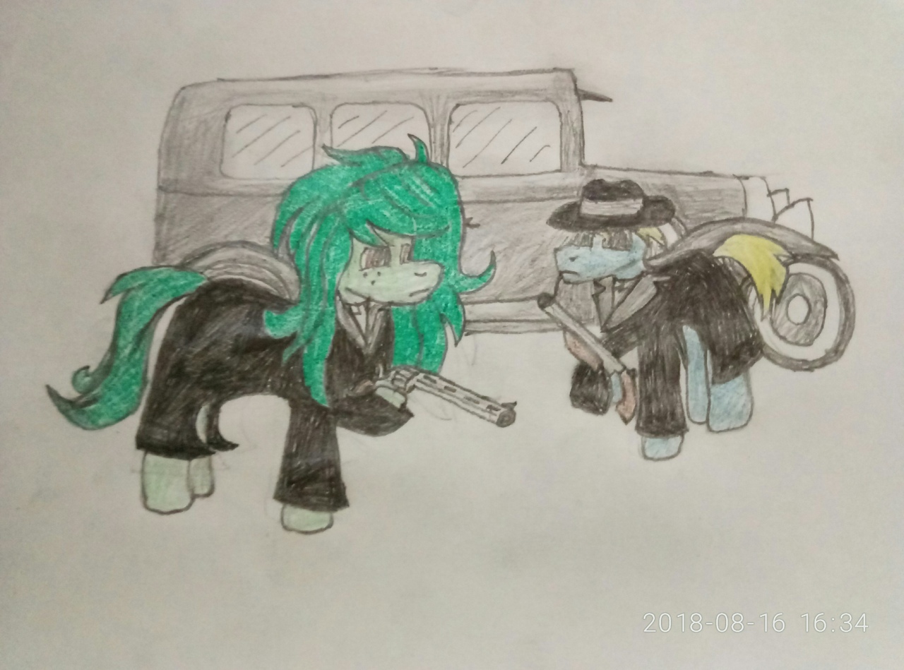 ponyville mafia - My, My little pony, Wallflower Blush, Original character, PonyArt, MLP Learning