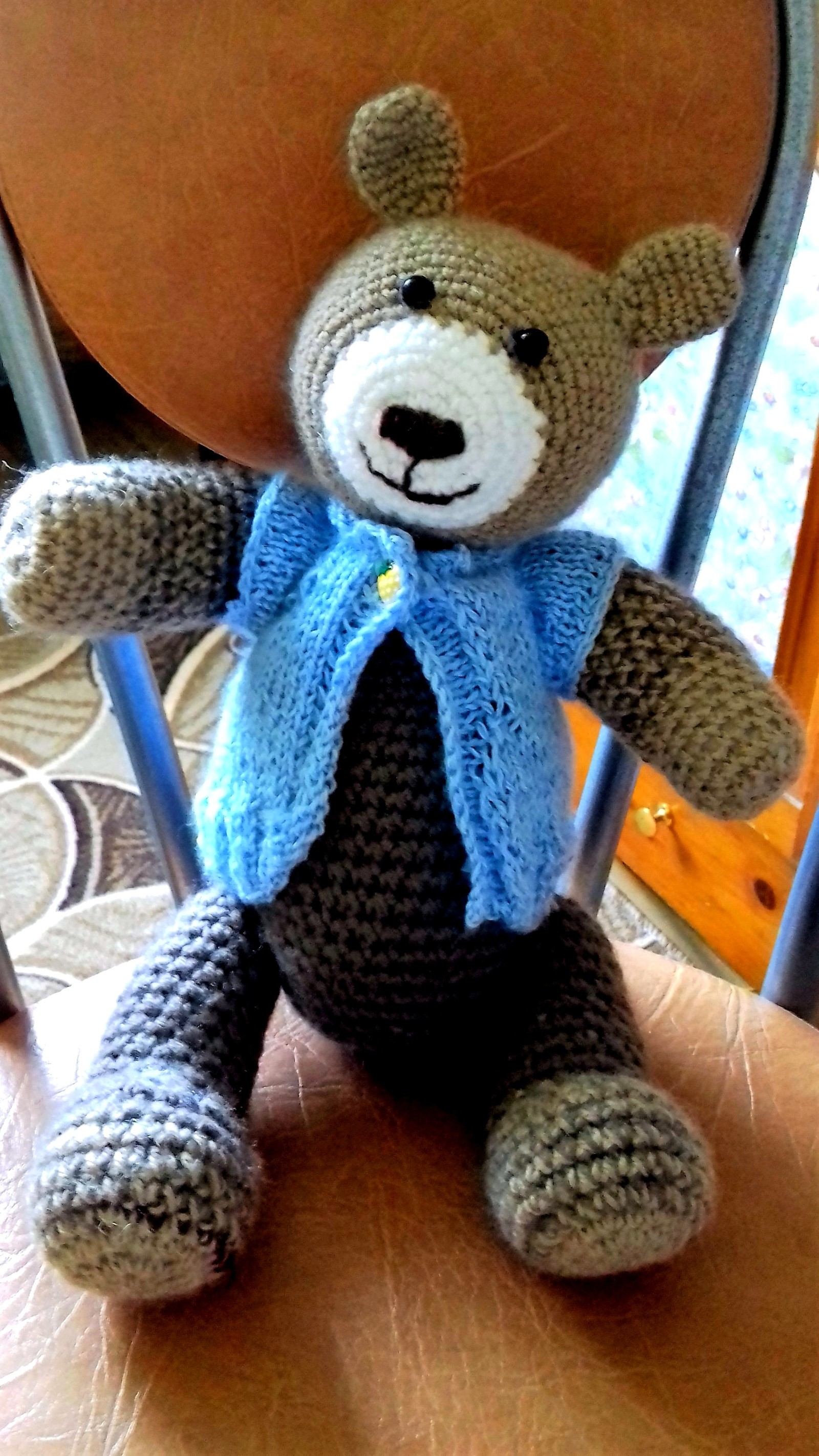 Masha. - My, Bear, Knitted toys, Friday tag is mine, Needlework, Knitting, Longpost, The Bears