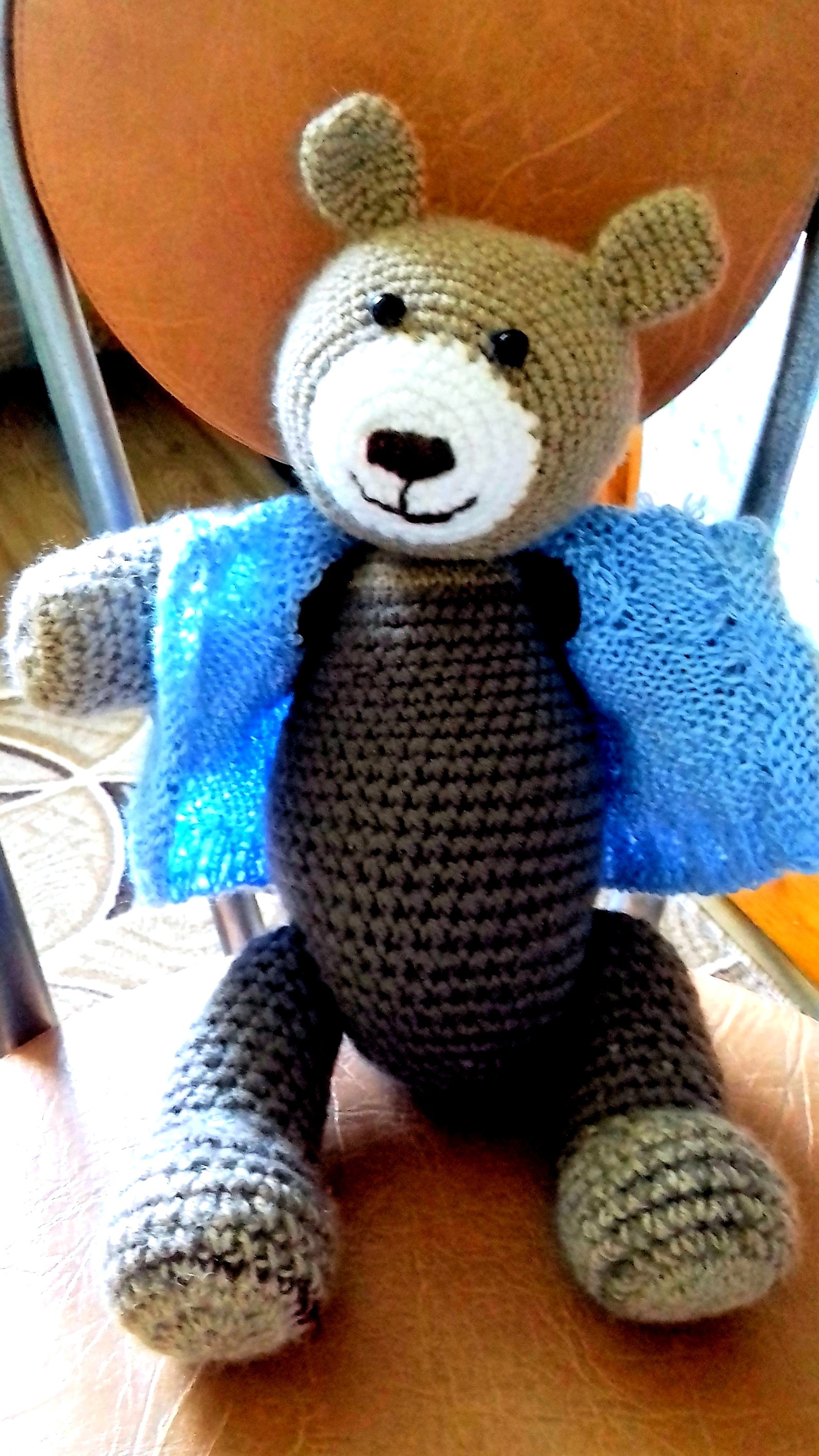 Masha. - My, Bear, Knitted toys, Friday tag is mine, Needlework, Knitting, Longpost, The Bears