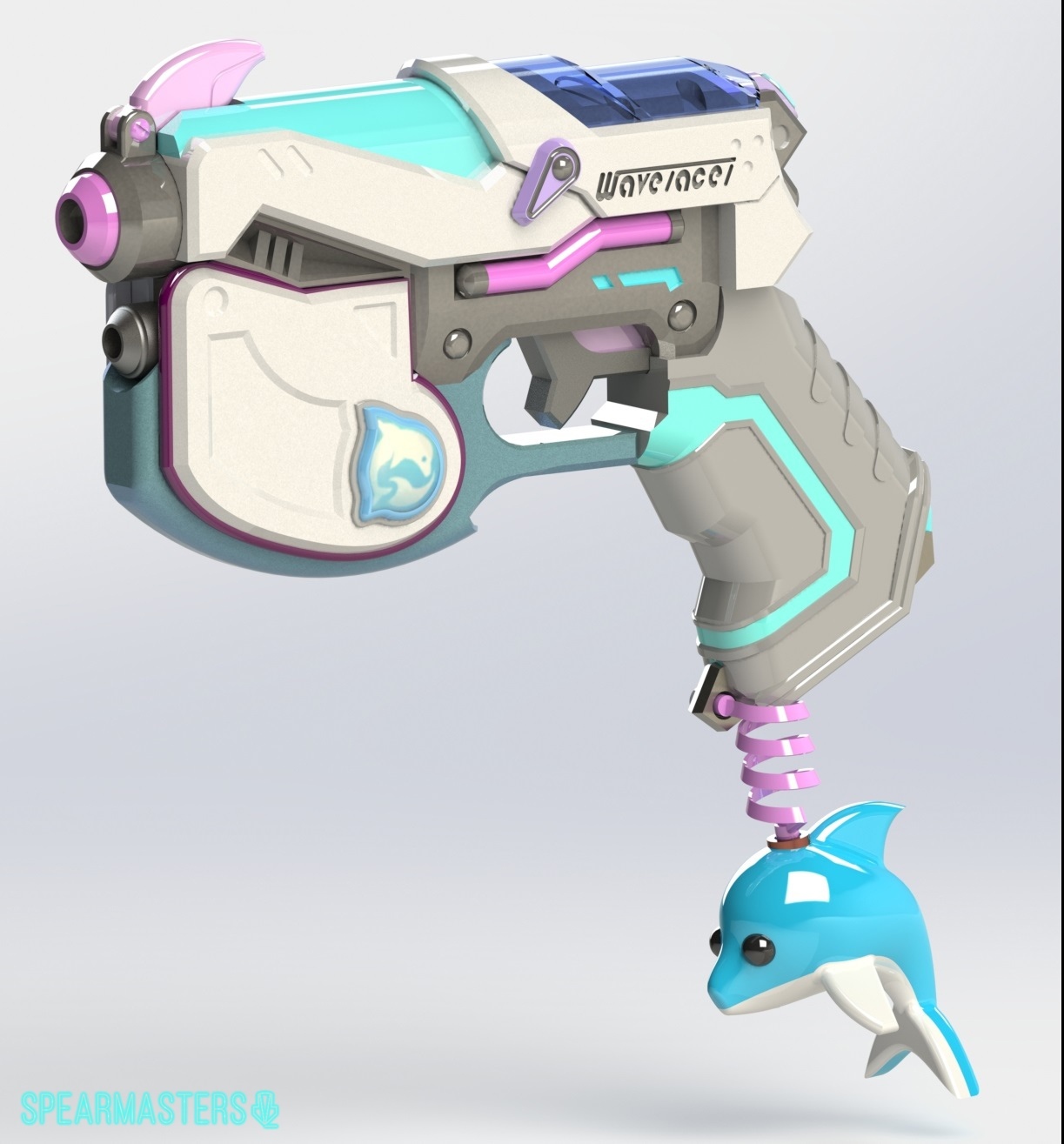 Waveracer - My, Dva, Overwatch, , 3D, Spearmasters, Longpost