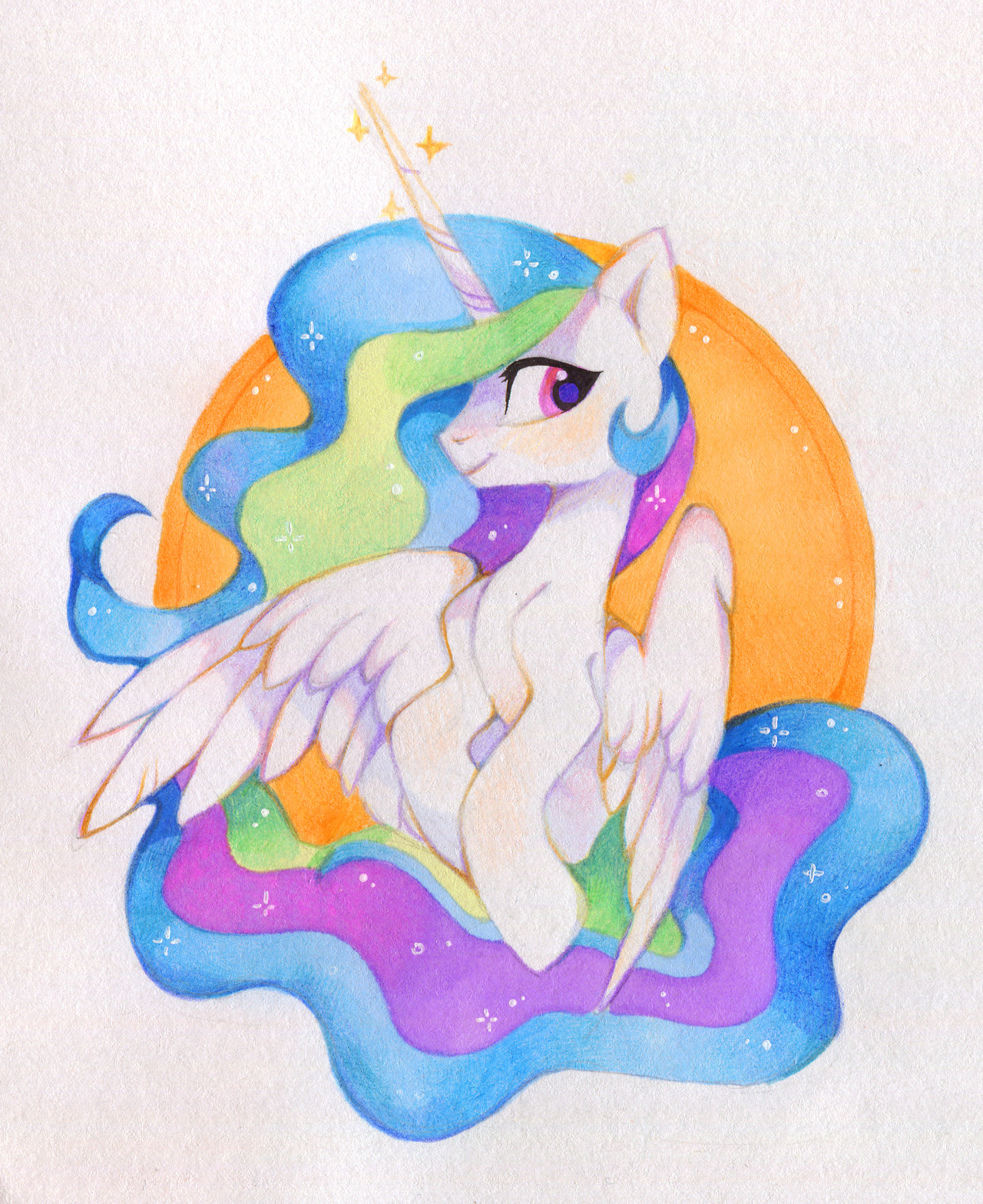 Celestia by Lispp - My little pony, PonyArt, Princess celestia, Lispp