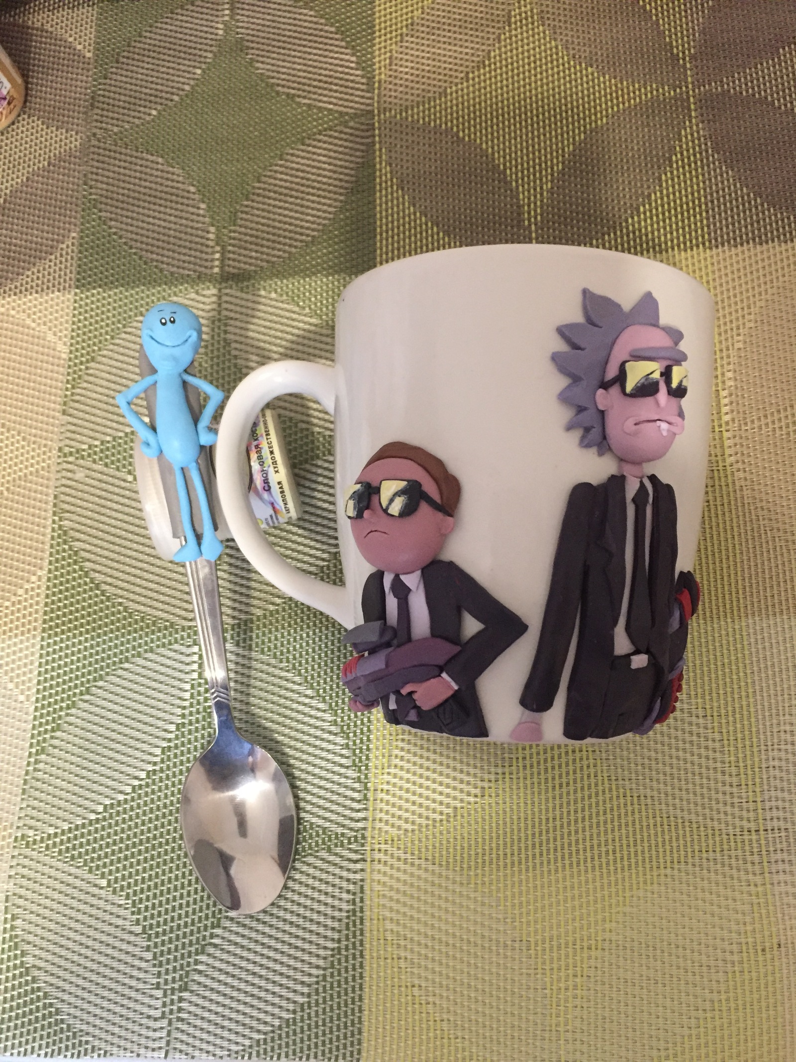 Rick and Morty in black - My, Rick and Morty, Handmade, Handmade