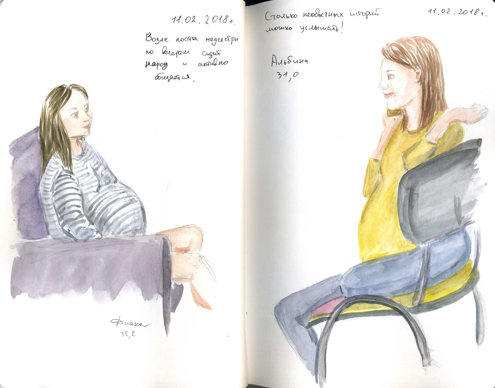 What would you do/do in a maternity hospital? Illustrations that I drew while expecting a baby - My, Painting, Sketch, Longpost, Childbirth, Maternity hospital, Sketch, Drawing, Watercolor