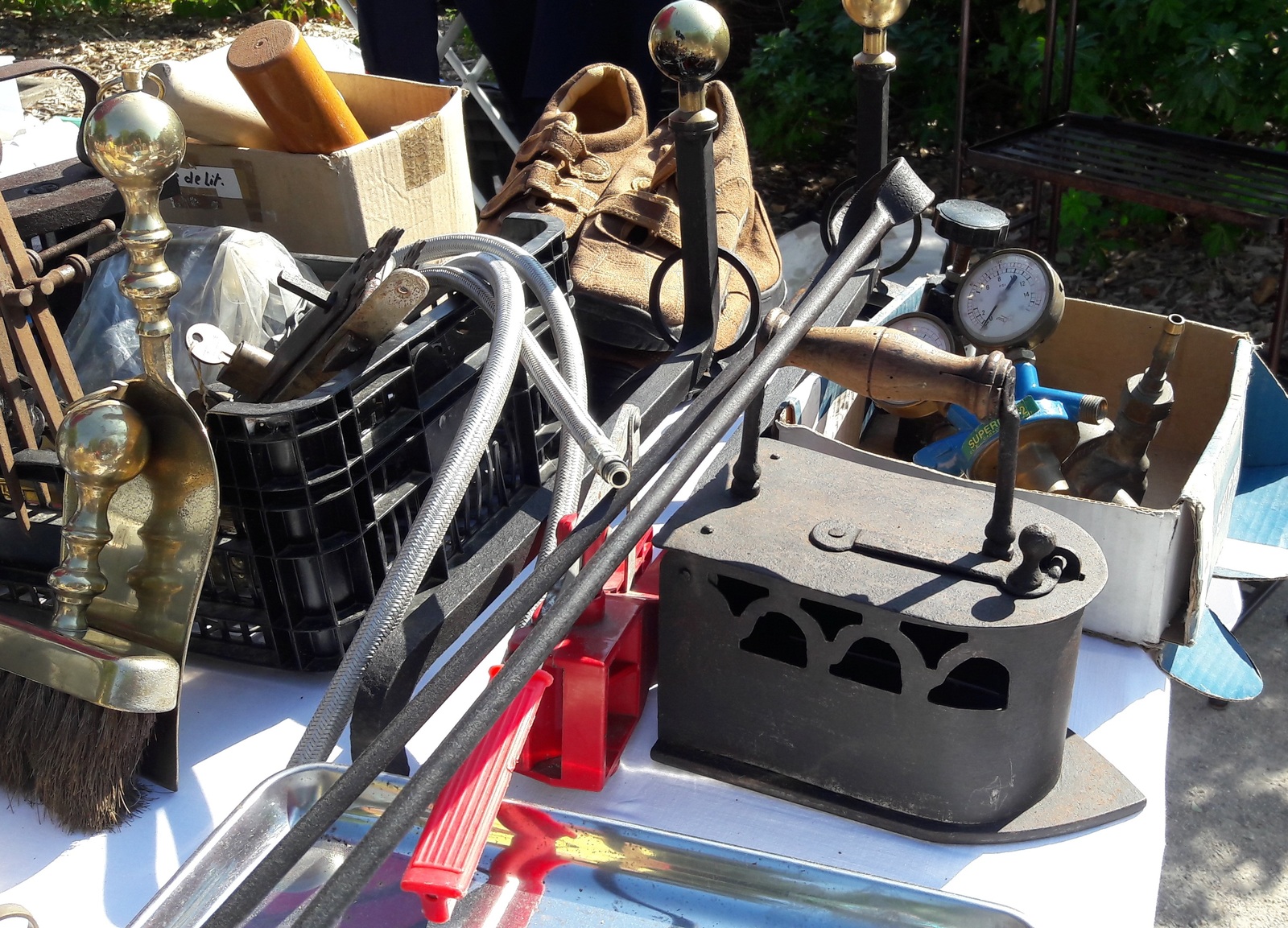 Flea market in the town of La-Baule-Escoublac. - My, , France, Longpost, Flea market