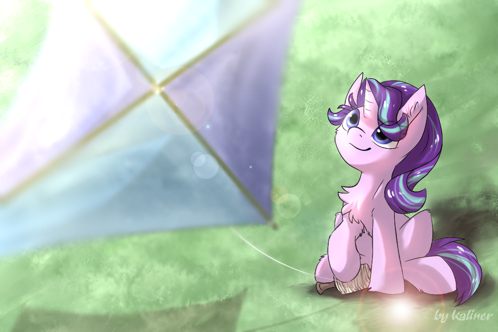 Воздушный змей - My Little Pony, PonyArt, Starlight Glimmer, Воздушный змей, Kaliner123