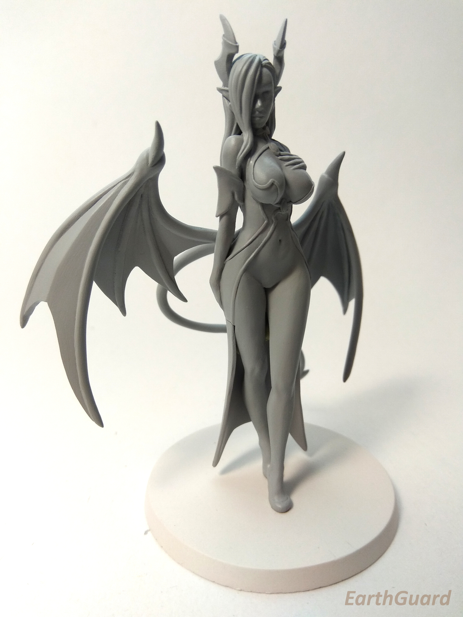 Adeline succubus - My, Needlework without process, Longpost, Succubus, Demon, Monster girl, Miniature, Figurine, Creation, Figurines