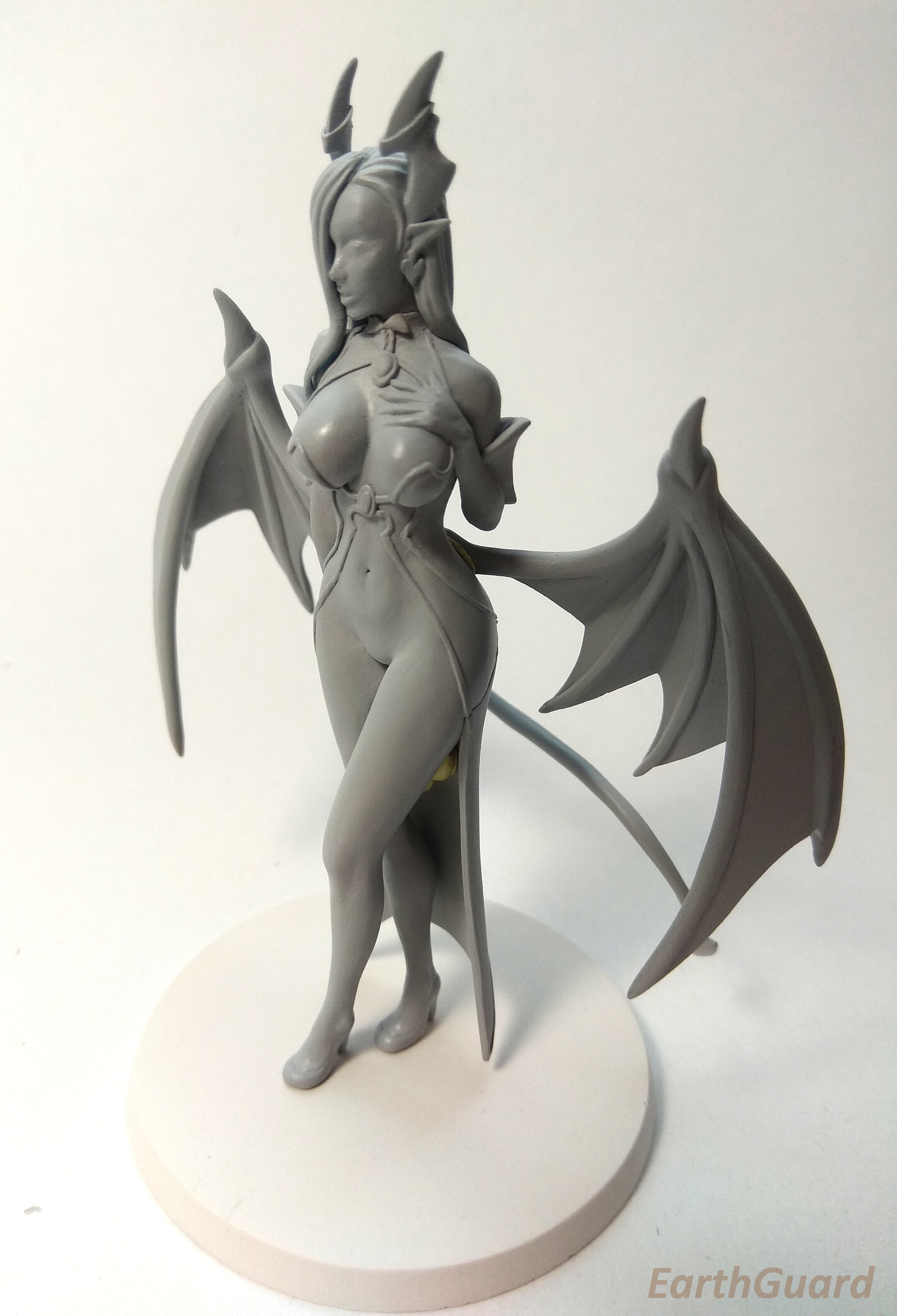 Adeline succubus - My, Needlework without process, Longpost, Succubus, Demon, Monster girl, Miniature, Figurine, Creation, Figurines