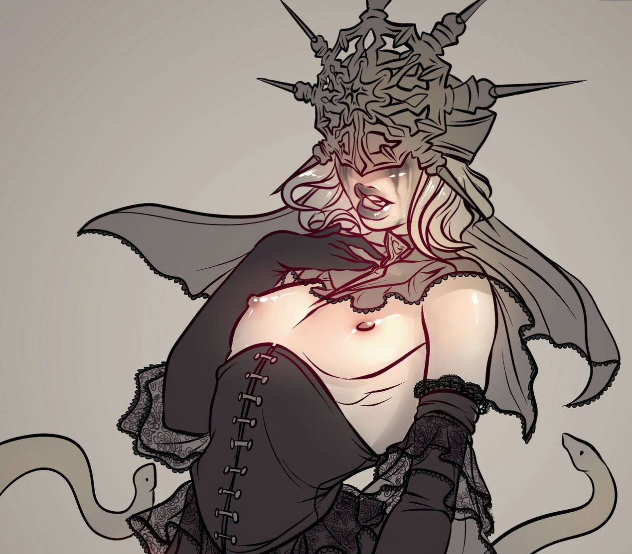 Gwyndolyn The Dark Sun. - NSFW, Its a trap!, Dark Sun Gwyndolin, Longpost