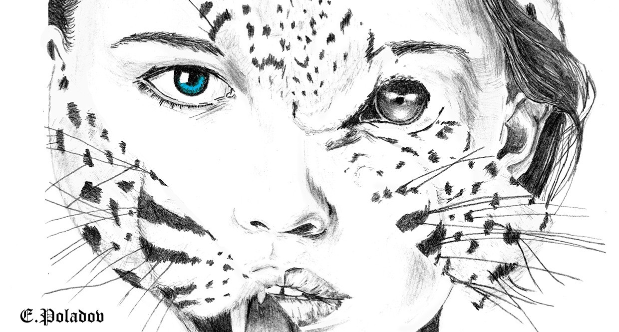 Meow - My, Pencil drawing, Drawing