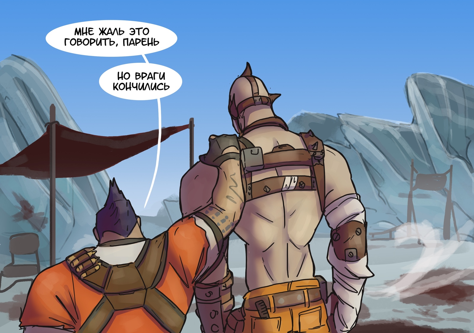 What can upset a maniac? - Comics, Elvenbacon, Games, Borderlands, Borderlands 2, Krieg, , Longpost, Ask Borderlands