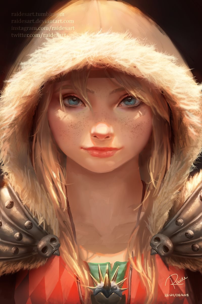 Astrid - Art, How to train your dragon, Astrid, Raidesart