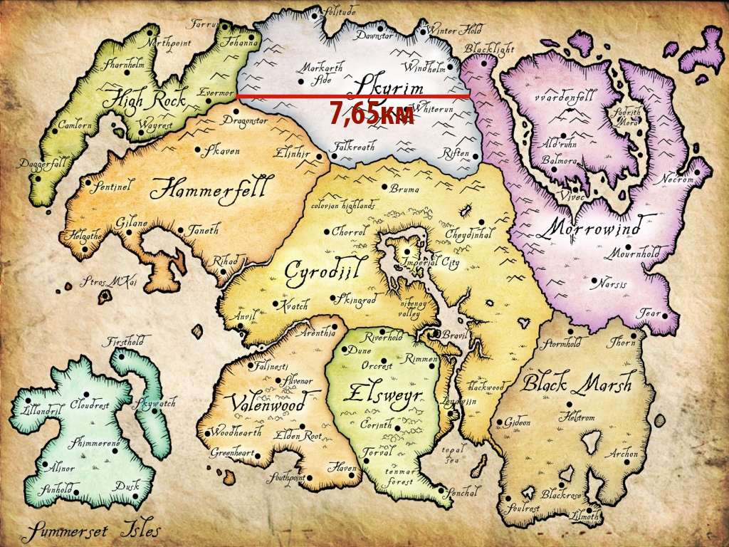 Dimensions of Nirn - My, Games, The elder scrolls, ancient scrolls, Skyrim, Planet, Space, Payment, Longpost, Physics