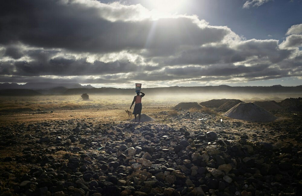 Sand thieves in Cape Verde - , Female, Sand, Work, Mother of many children, Sea, Theft, Longpost, Women, Theft