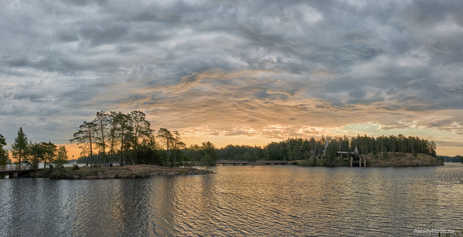 Morning on Valaam - My, Balaam, Morning, Sky, Clouds, Pine, Beautiful view