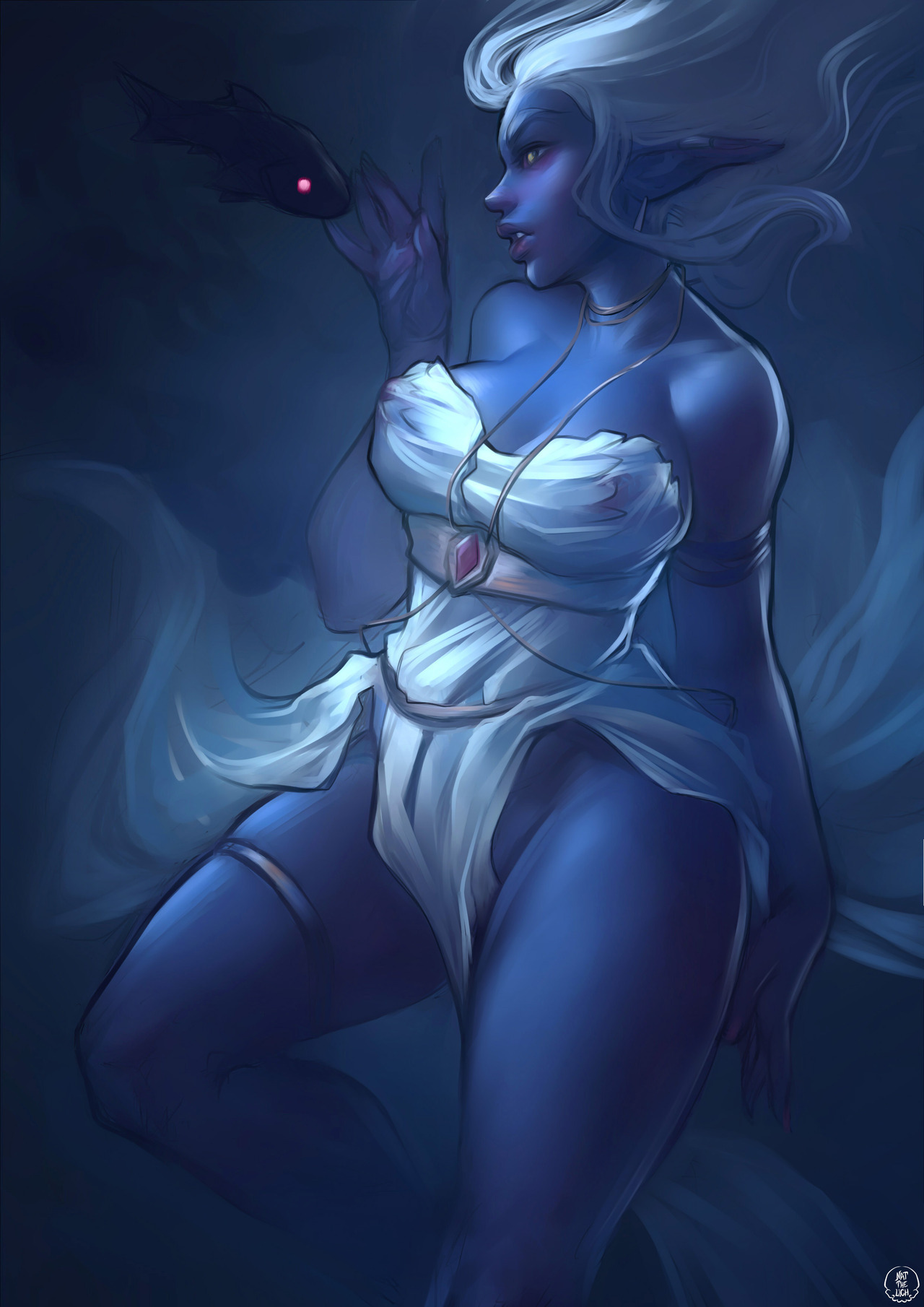 Mighty Queen Azshara - Nat The Lich, , Azshara, , World of warcraft, Warcraft, Art