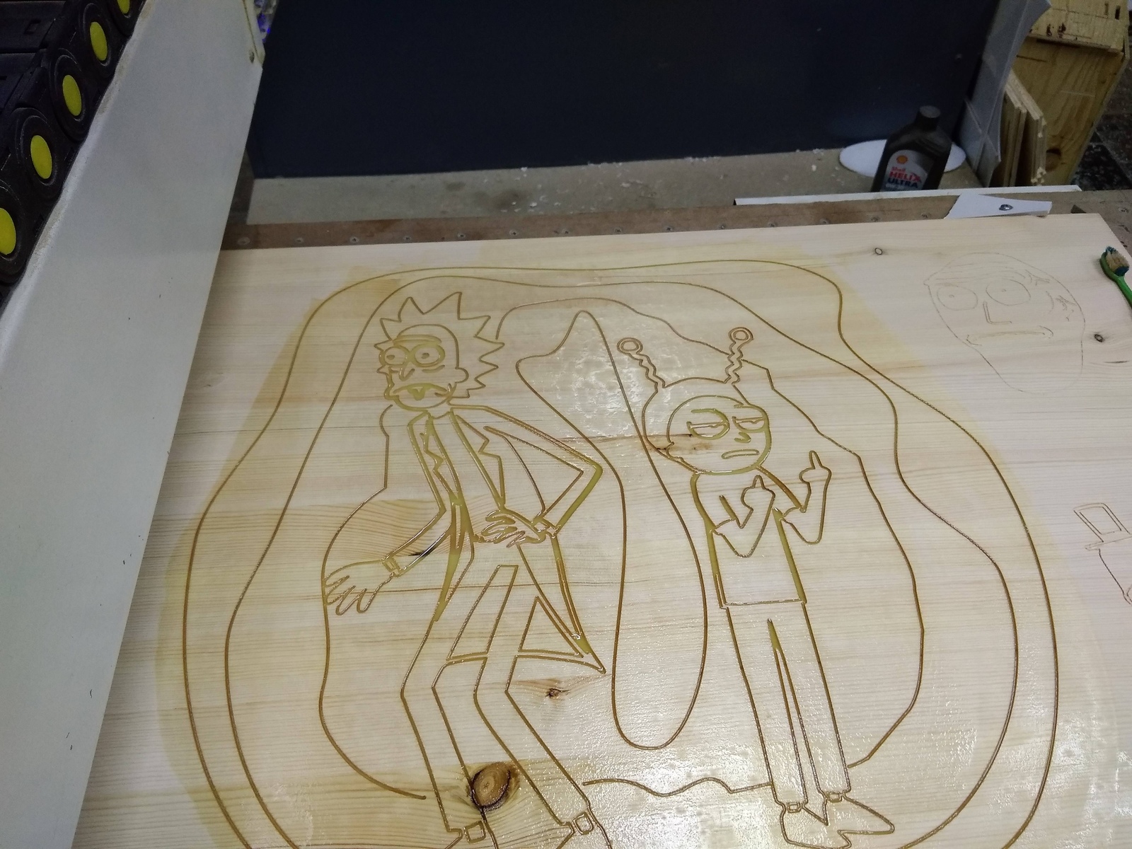 I'm starting a new project - Rick and Morty's Table! - My, CNC, Rick and Morty, , Longpost