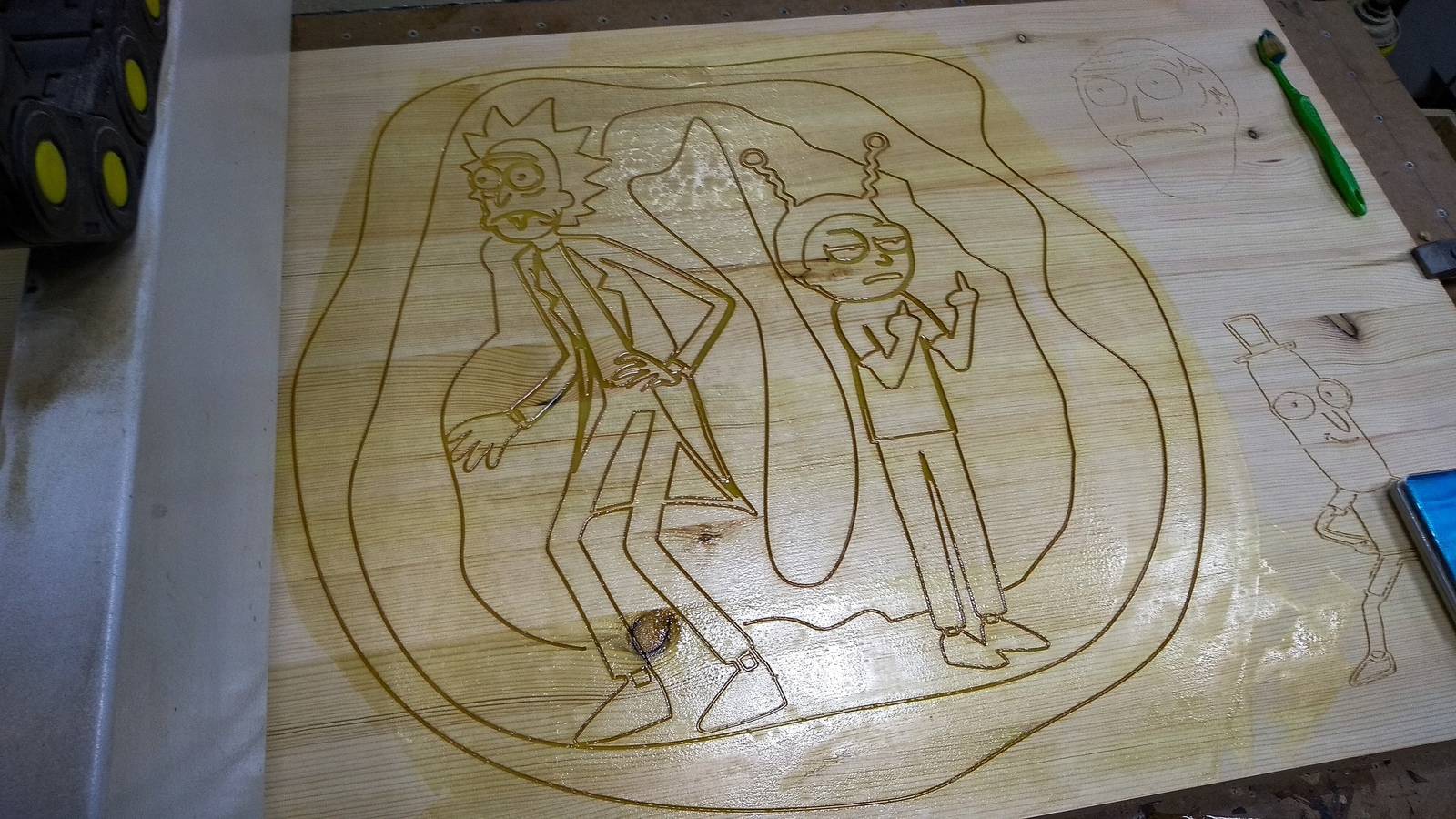 I'm starting a new project - Rick and Morty's Table! - My, CNC, Rick and Morty, , Longpost