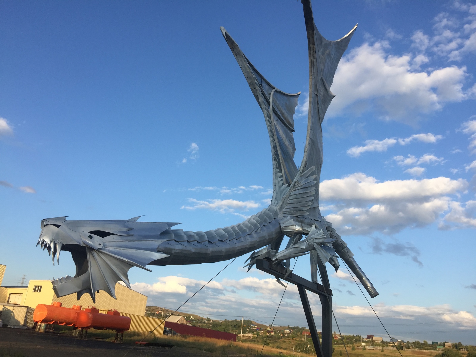 Dragon on the side - My, The Dragon, Art, Sculpture, Longpost