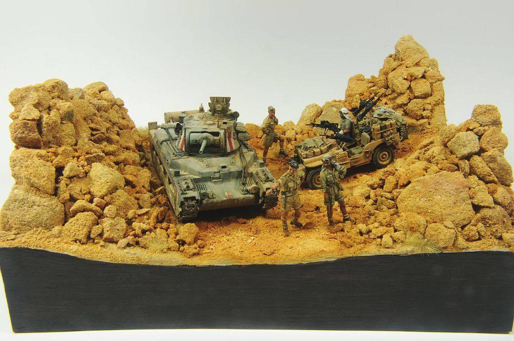 desert rats - Modeling, Stand modeling, The Second World War, Longpost