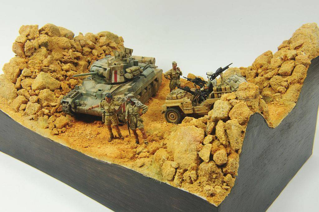 desert rats - Modeling, Stand modeling, The Second World War, Longpost